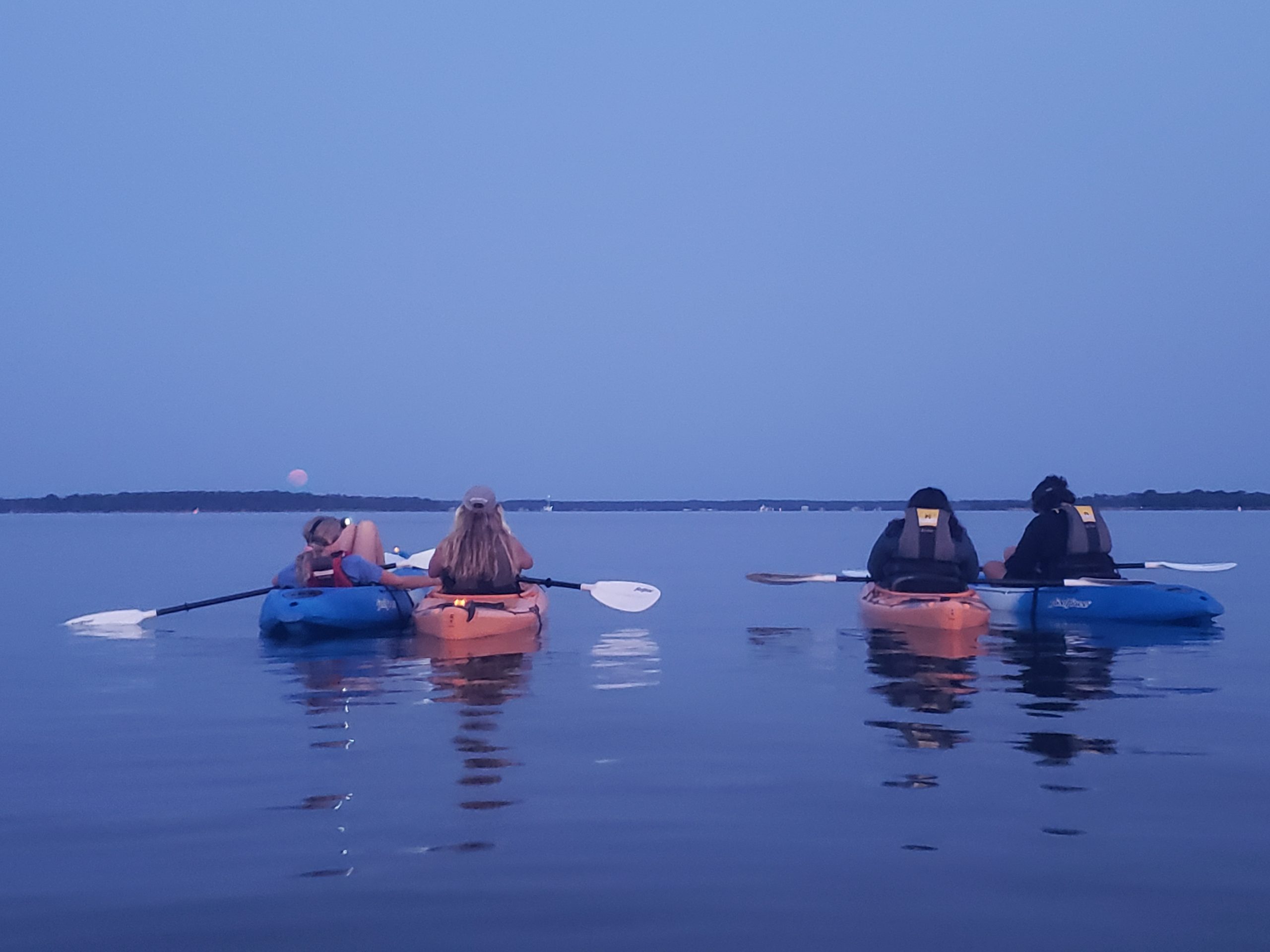 A scene from a CBMM Full Moon Paddle.