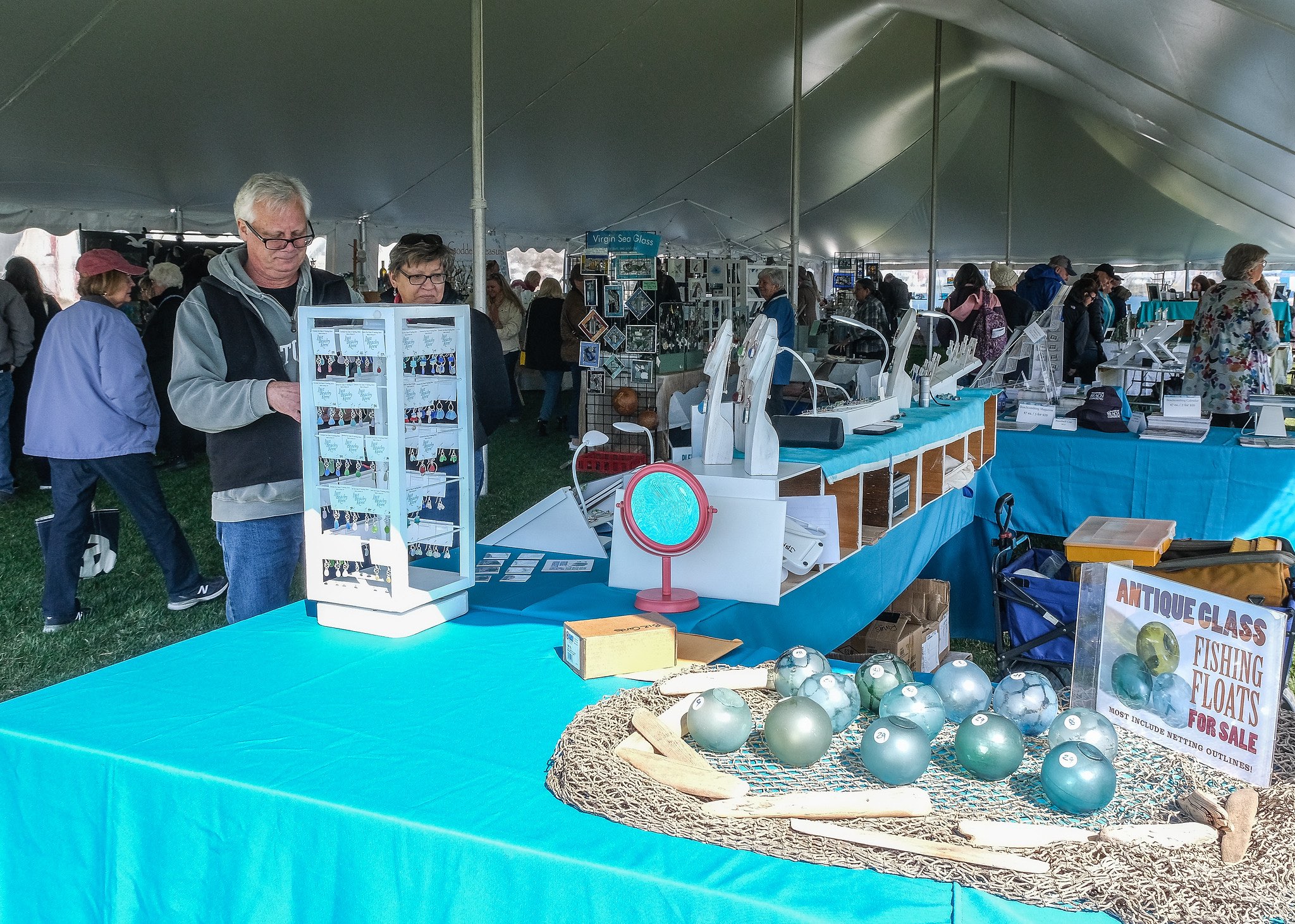 There are expected to be more than 85 exhibiting vendors at this edition of the Eastern Shore Sea Glass & Coastal Arts Festival. (Photo by George Sass)