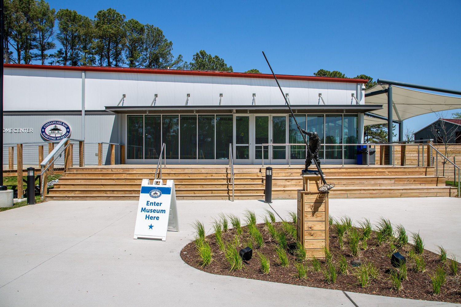 The Chesapeake Bay Maritime Museum’s new Welcome Center was recognized with a 2024 Community Impact Award from the Talbot County Department of Economic Development and Tourism. (Photo by Sharon Thorpe)