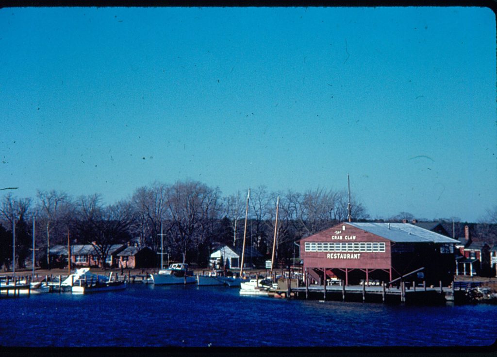 CBMM is pleased to announce its future acquisition of two contiguous properties to its waterfront campus, including the current home of the Crab Claw Restaurant. Collection of the Chesapeake Bay Maritime Museum.