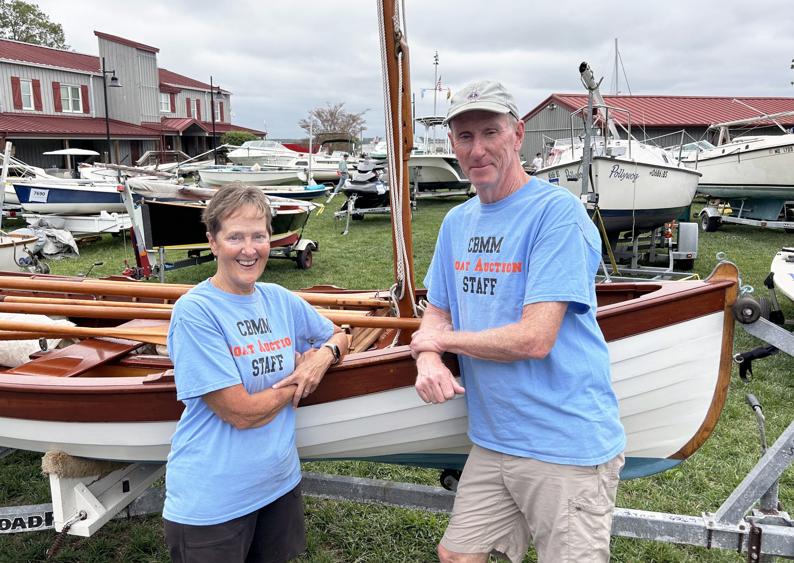 Jeanne and Marty McLean spend the week of the Charity Boat Auction volunteering to help make the event a success.