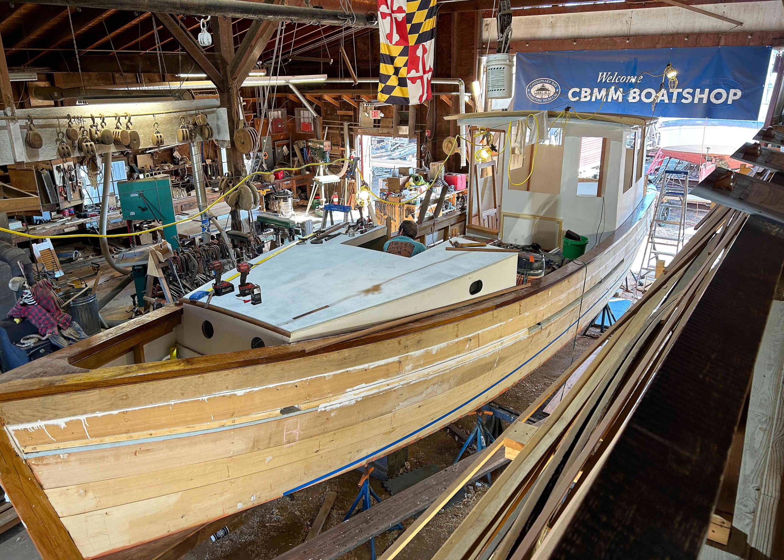 Mr. Dickie nears completion in the CBMM Shipyard.